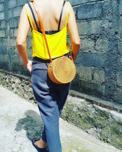 Load image into Gallery viewer, Round Rattan Straw Bag