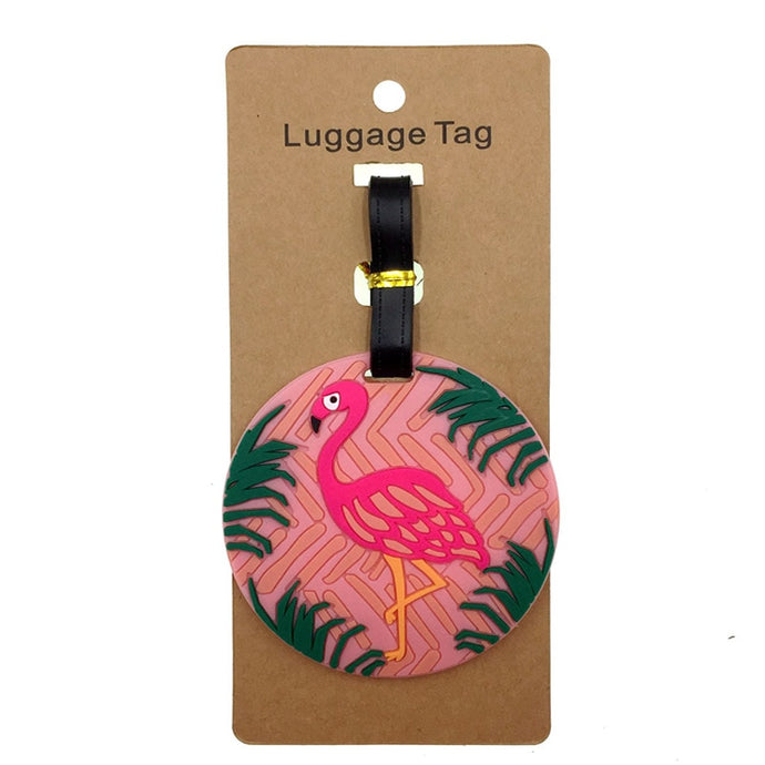 Pink Flamingo Luggage Tag